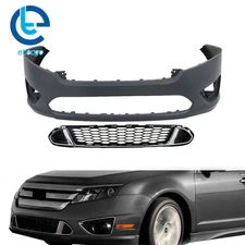 For Ford Fusion 10-12 Front Bumper Cover Fascia with Lower Grill AE5Z17D957BAPTM