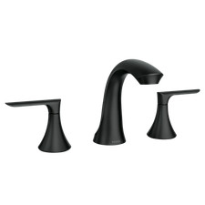 Moen 84517BL Findlay Matte Black Two-Handle High Arc Widespread Bathroom Faucet