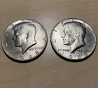 Lot of (2) 1968-D Silver Kennedy Half Dollars Circulated US Coins Denver Mint