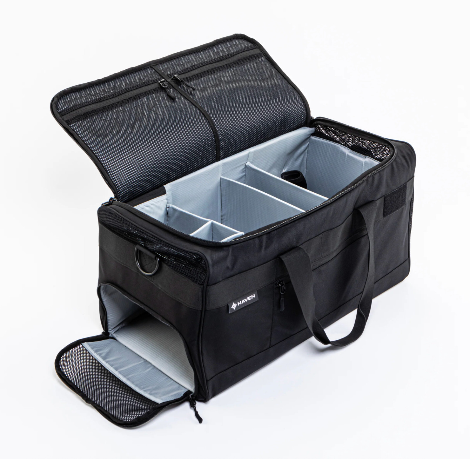 Haven Athletic Large Duffel Bag Gym Travel With Organizer & Shoe Slots