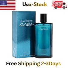 Davidoff Cool Water Eau de Toilette 4.2oz – Aromatic Men's Cologne NEW WITH BOX