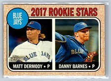 2017 Topps Heritage #393 Blue Jays 2017 Rookie Stars