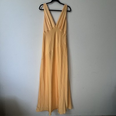 Meshki Backless Dress In Soft Yellow Women's