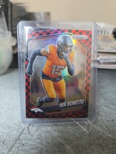 2025 Panini Prizm Nik Bonitto Red Black Checkered SSP Denver Broncos #230