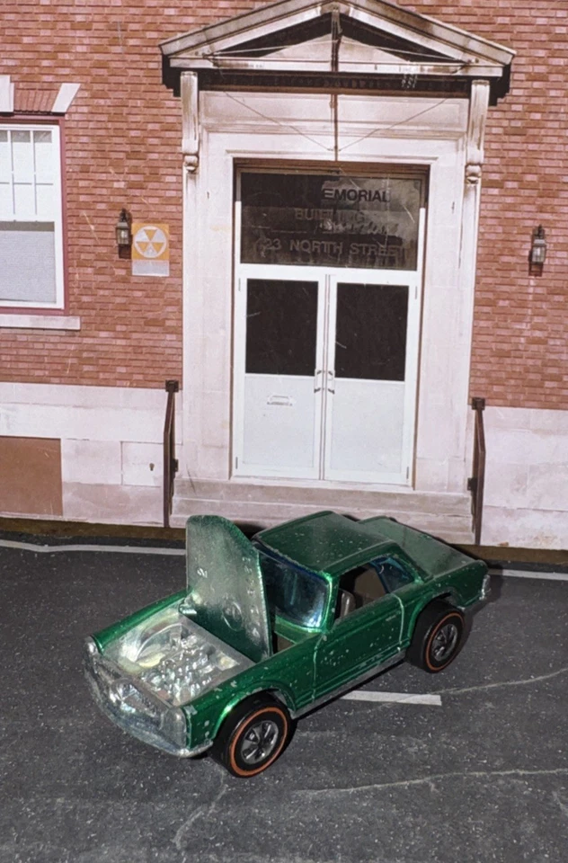 Hot Wheels 1969 Redline verde Mercedes Benz 280SL carrocería metálica chasis metálico 1:64 Foto 2 de 4