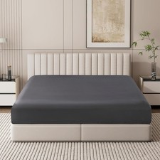 100 Egyptian Cotton Fitted Sheet King Size Only, 600 Thread Count, 8-16 Deep ...