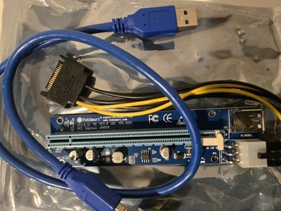 Febsmart PCI-E 1x To Pci-e 16x Riser Card New