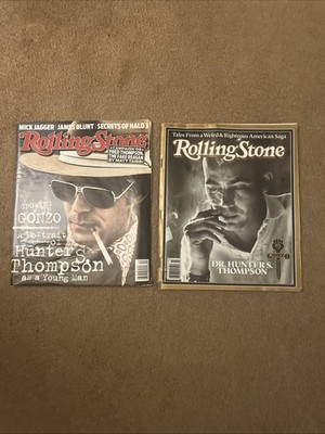 Hunter S Thompson (2 Magazines Lot Set )Rolling Stone