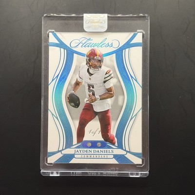 2025 Flawless Jayden Daniels Platinum One of One #54 1/1 Encased