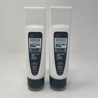 2 Pack - 3M High Strength Small Hole Repair, All in One Applicator Tool Spackle
