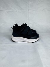 Athletic Works IBAW43CA001 Toddlers 4 Jogger Sneakers Black Hook & Loop Shoes