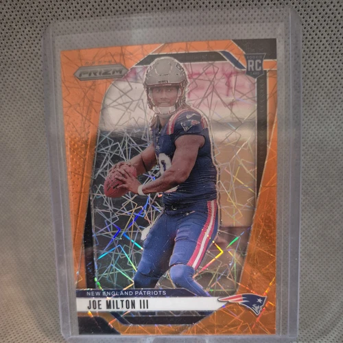 Joe Milton III 2024 Panini Prizm Orange Lazer Prizm #354 Patriots (RC) - Picture 1 of 8
