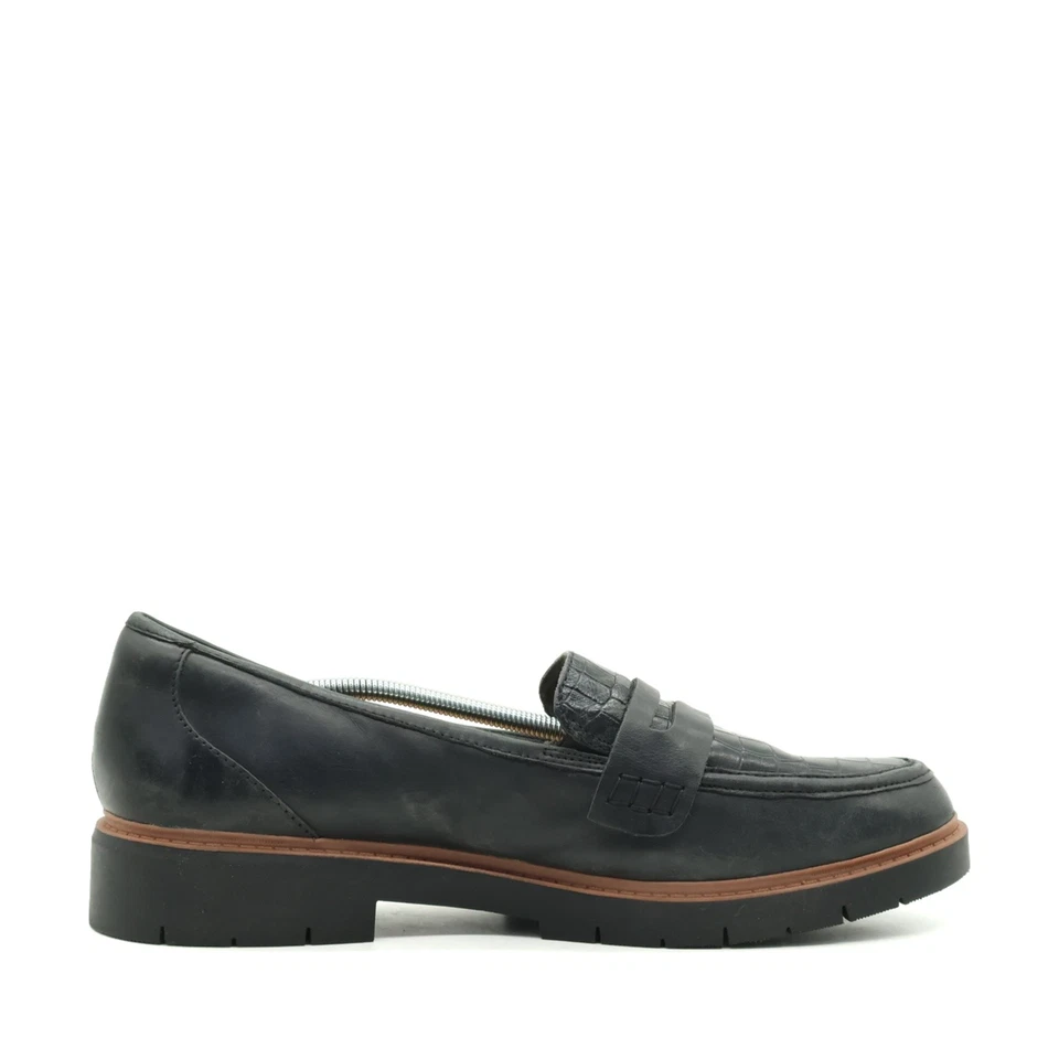 Clarks Damen Slipper EU 42.5 261744524085 Schwarz Leder Niedrigschaft Loafer - Bild 2 von 4