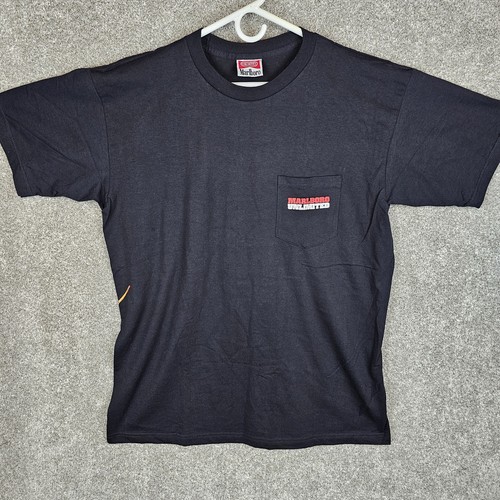 T-shirt uomo Marlboro Unlimited vintage anni 90 Lizard Gecko tasca XL - Foto 2 di 11