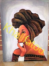Handmade African Painting – Canvas Art(Sold Separately) Painting Never Displayed