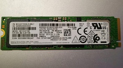 SAMSUNG MZVLB 1T0HBLR-000L 1TB Nvme OEM Equivalent To 970 EVO Plus