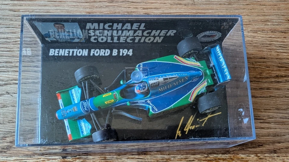 MINICHAMPS 1/43 F1 BENETTON FORD B 194 WORLD CHAMPION 1994 SCHUMACHER - Photo 3/4
