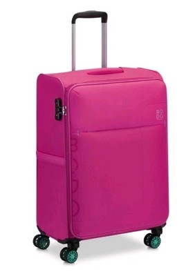 Pink/Fuschia Modo By Roncato soft TSA lock Spinner Luggage 65/27 73L