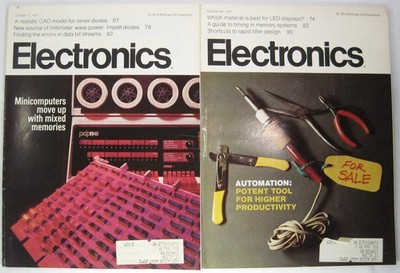 McGraw-Hill Vintage Electronics Magazine October 1971 Vol 44 Issue No 21 & 22