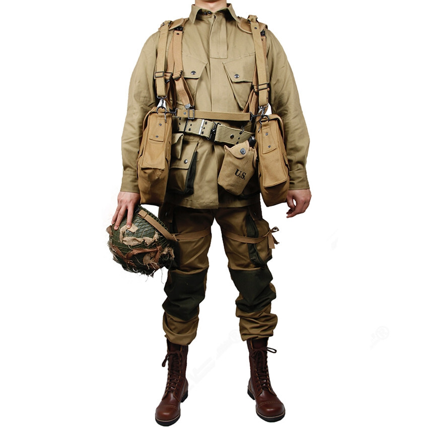 WW2 US Army M42 soldiers Paratroopers Uniforms and Medical