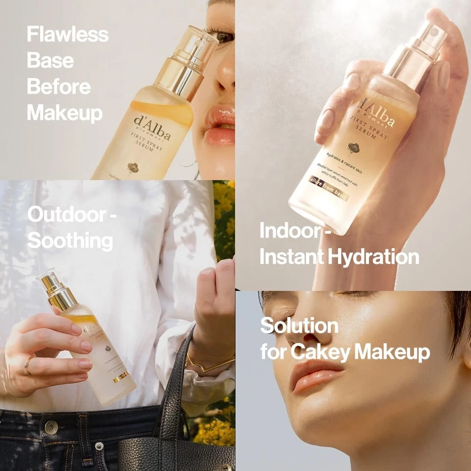 Suero en aerosol D'Alba Piedmont italiano de trufa blanca, cuidado de la piel vegano, 3,38 oz Foto 4 de 4