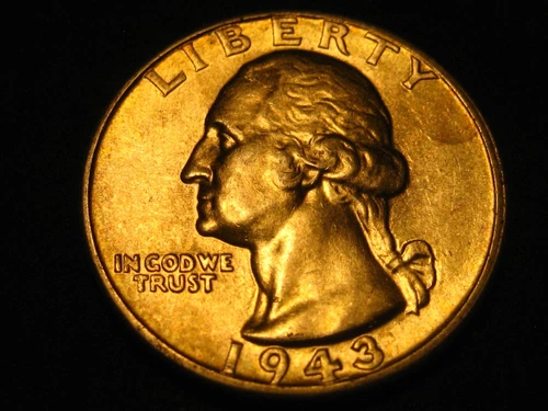 1943-P 90% Silver Washington Head Quarter GEM BU #3            ^^^^^