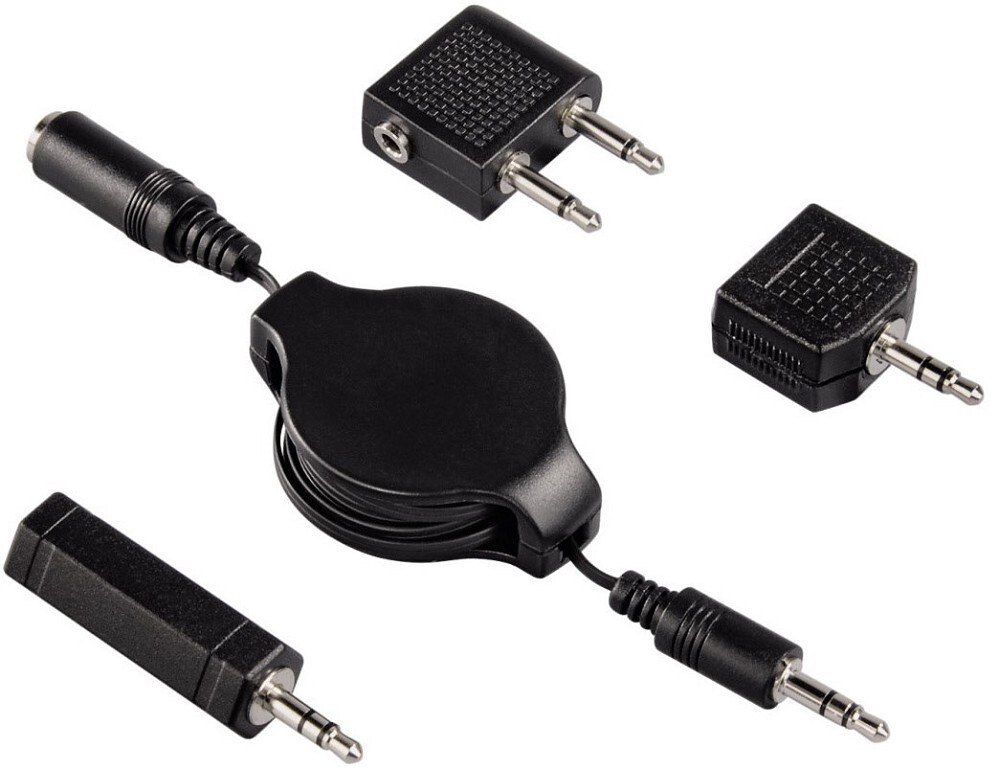 Аудиосистема Hama-VerbindungskabelАдаптер 122369 FLUGREISE-КОМПЛЕКТ адаптеров Schwarz 2490₽