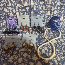 Brand New Claire's  Icing Earrings And Necklace Bundle Set 5 Pairs Earrings