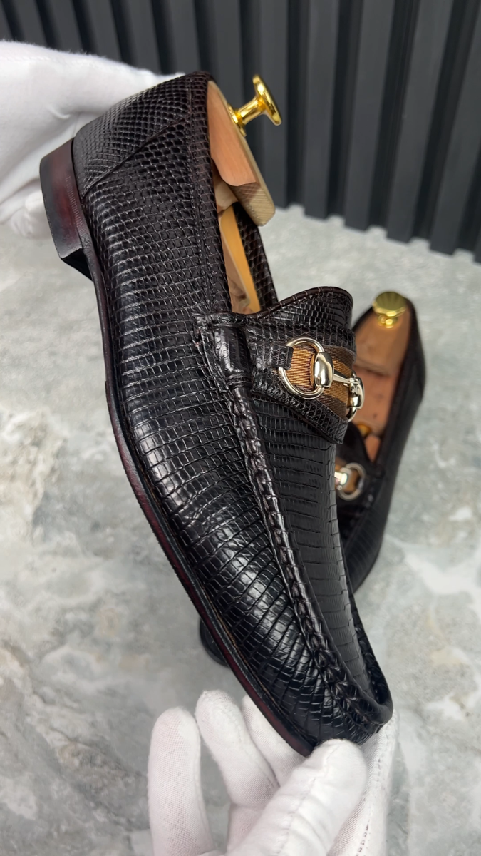 Men’s Gucci lizard loafers size 11D Gucci | Shoes | Mens Gucci Lizard Loafers Size 1d | Poshmark main image 2