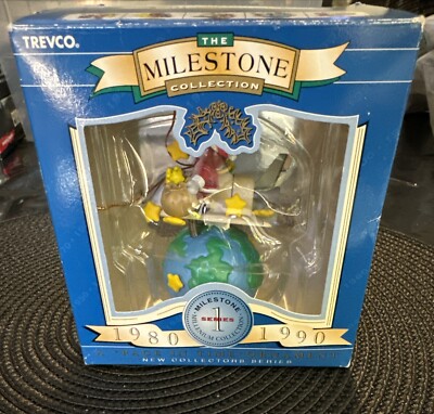 Vintage Trevco Milestone Collection A Page  in Time Christmas Ornament Series #1