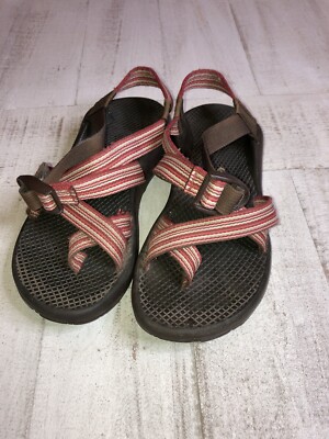 CHACO Womens Size 6 - Orange Red Striped Pattern | eBay display picture 3