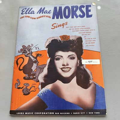 Ella Mae Morse Songbook Sheet Music Cow Cow Boogie 1944 Leeds