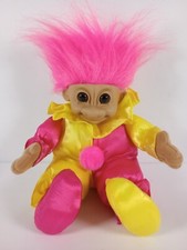 Court Jester Clown Vintage Russ Berrie Troll Doll 10"