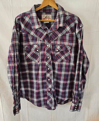Chemise Vintage Wrangler Choose Wrangler à Carreaux - Homme Taille L