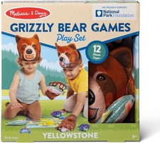 Yellowstone Nat'l Park Grizzly Bear Games and Play Set, Melissa  Doug, New