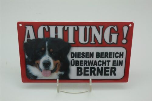 BERNER SENNENHUND - Tierwarnschild - VORSICHT  Warnschild 20x12 cm Schild 5 - Bild 1 von 2