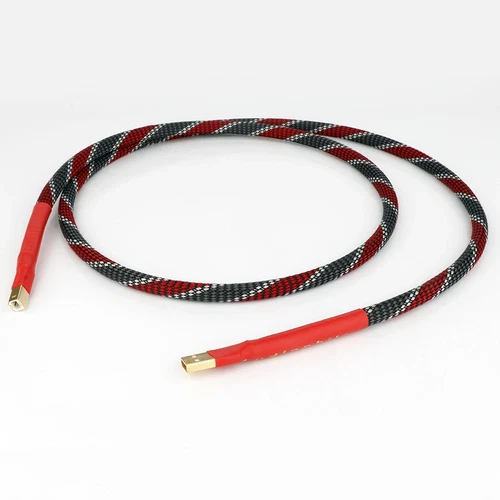 Audio versilbertes USB Kabel Typ A-B USB Datenkabel mit vergoldeten Steckern - Bild 4 von 6