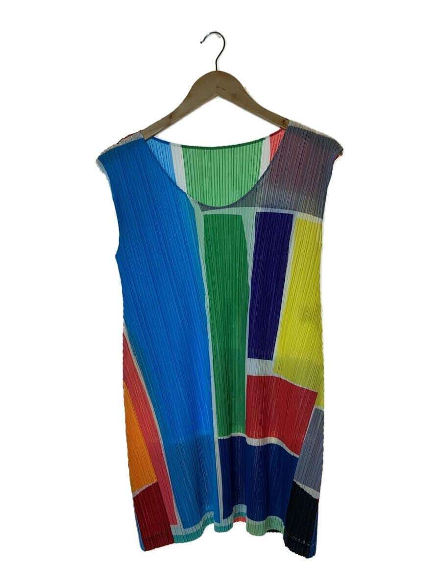 PLEATS PLEASE ISSEY MIYAKE tunic Dress multi color 3 | eBay 