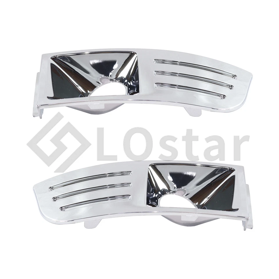 Pair(2) Fog Light Trim Set Left & Right Chrome For 2009-2012 Ford Flex 3.5L V6 - Image 2 of 4