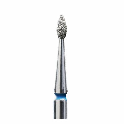 STALEKS PRO Diamond e-file nail drill bit 1.6mm - Flame drop, medium grit, Russi