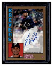 Freddy Peralta 2019  Topps /50 1984 Topps Baseball Autograph