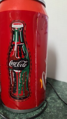 Vintage Vogue Eternal Coca Cola Coke Can Rotating Light Table Lamp
