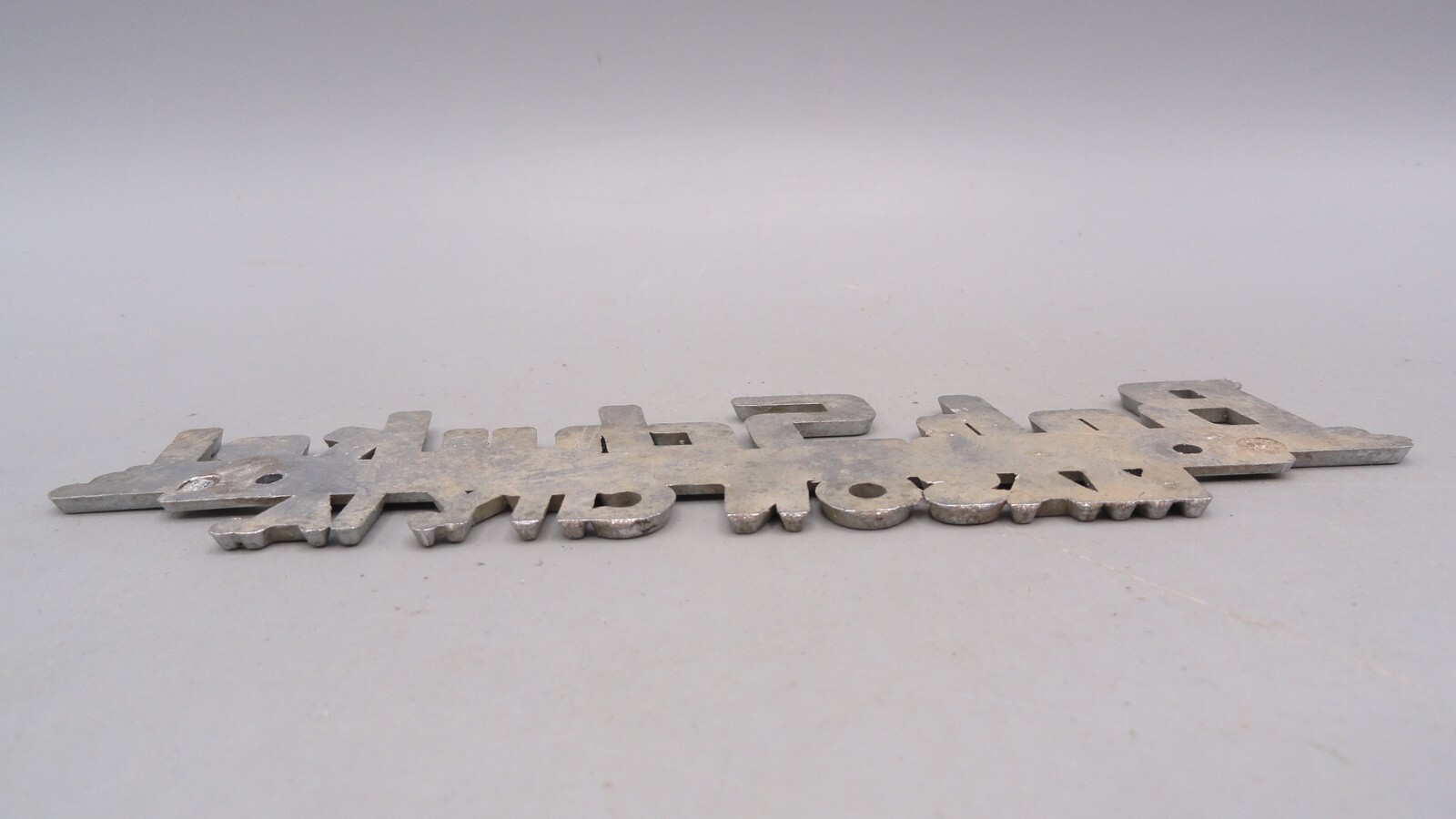 Vintage Metal Dealer Dealership Emblem / Badge Bob Schukei Mason City