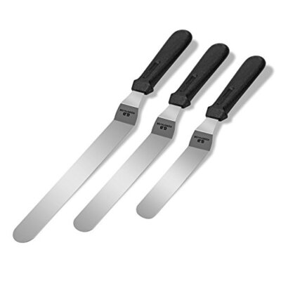    Konditor Torten Winkelpalette Set, 10'' Streichmesser, 8'' Tortenmesser