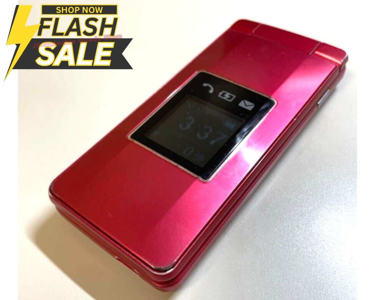 B] SHARP AQUOS A207SH Easy Mobile Phone 11 Unlocked Android Flip