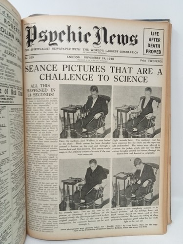 Psychic News, The Spiritualist Newspaper, 52 issues, May 1938- May 1939, 313-364 - Imagen 4 de 4