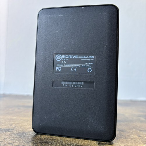 G-TECHNOLOGY 1TB G-DRIVE MOBILE USB PORTABLE HARD DRIVE Mac Apple HDD External - Picture 7 of 9