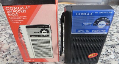VINTAGE Taschenradio ''AM'' CONGLI / NEU