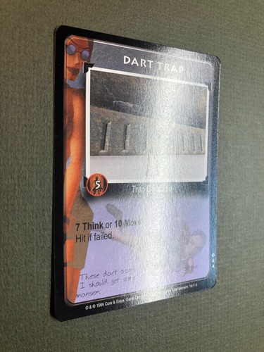 1999 Tomb Raider Trading Card #064 Dart Trap NM Nice! - Picture 2 of 4