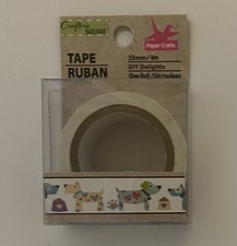 Washi Tape - DOGS For Scrapbooking and Crafting - 1 Yard, 15mm  Animal